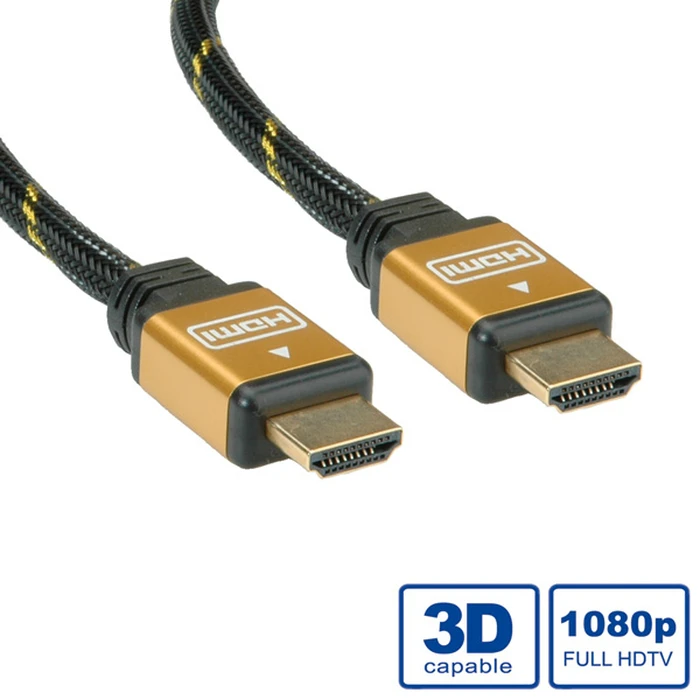 Roline HDMI Cable 2m (HDMI 1.4) Black