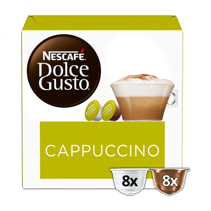 Nescafe Κάψουλες Cappuccino Συμβατές με Μηχανή Dolce Gusto 16caps