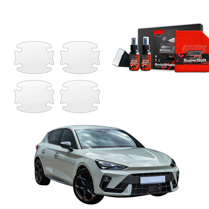 GrizzGlass BodyShield Protective Film For Door Handles Cupra Leon Hatchback (2024-2025) [4in1]