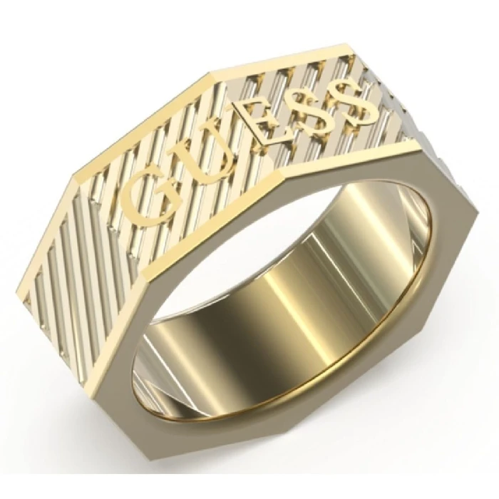 Guess Ανδρικό Δαχτυλίδι από Ατσάλι Επιχρυσωμένο