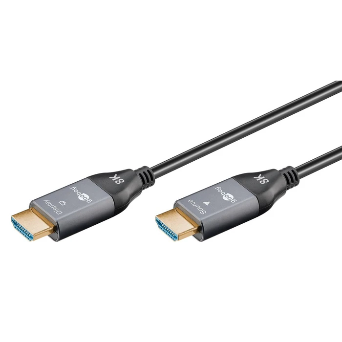 Goobay HDMI 2.1 Ultra High Speed 48Gbps 4K 120Hz HDR VRR Cable HDMI male - HDMI male 50m Μαύρο 76278