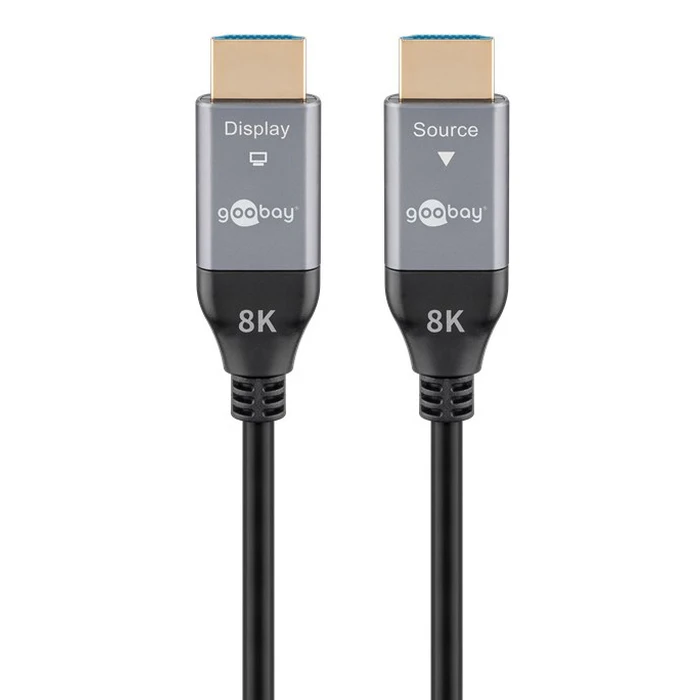 Goobay HDMI 2.1 Ultra High Speed 48Gbps 4K 120Hz HDR VRR Cable HDMI male - HDMI male 50m Μαύρο 76278