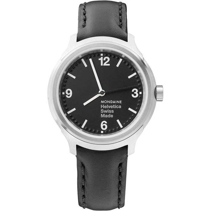 Γυναικείο Ρολόι Mondaine HELVETICA No. 1 BOLD (34 mm)(Black)