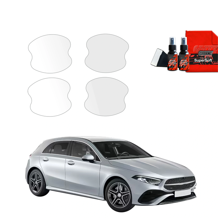 GrizzGlass BodyShield Protective Film For Door Handles Mercedes A-Class W177 (2018-2025) [4in1]