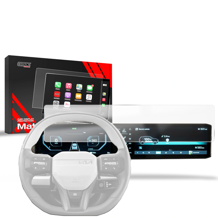 Matte GrizzGlass CarDisplay Protection Kia EV6 GT Line (2025-2026)
