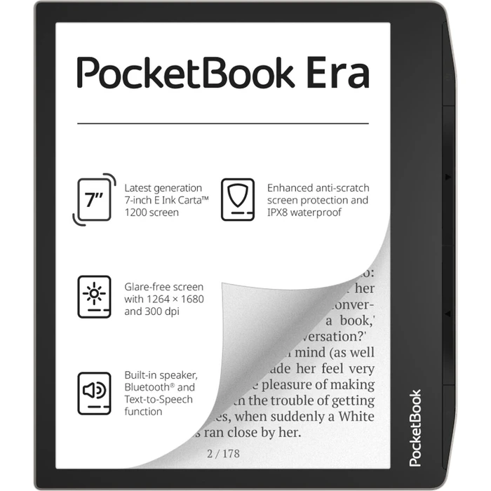 Ebook Reader PocketBook 700 Era Silver Πολύχρωμο Μαύρο/Ασημί 16GB 7"