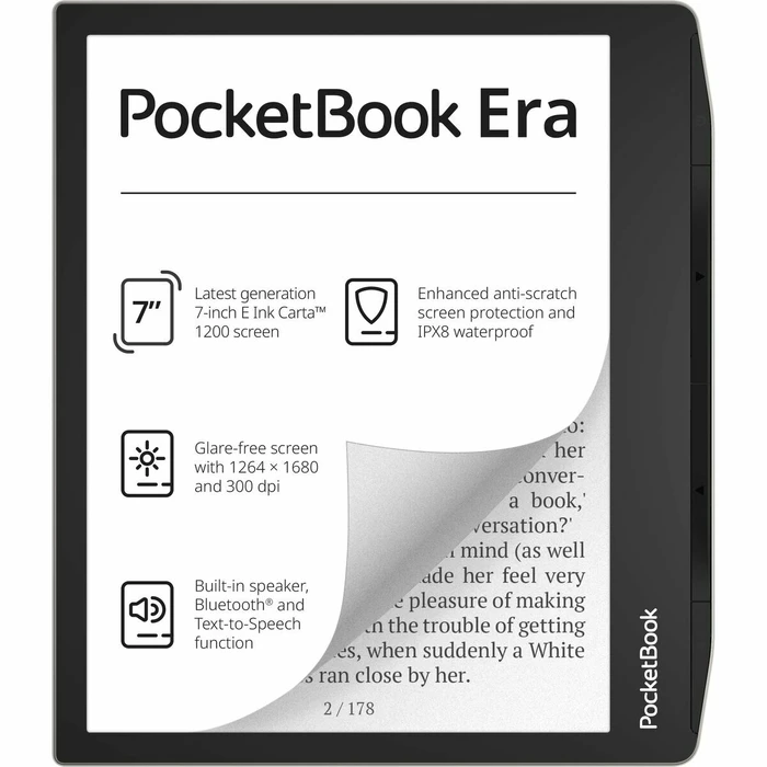 Ebook Reader PocketBook 700 Era Silver Πολύχρωμο Μαύρο/Ασημί 16GB 7"