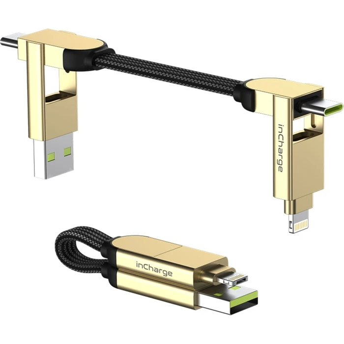 Rolling Square inCharge X Καλώδιο Multi‑Port (Μπεζ)