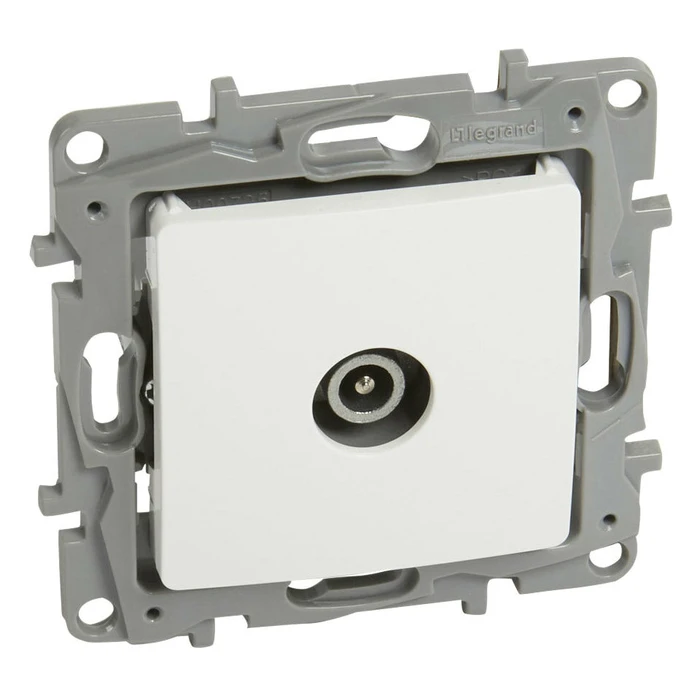 Πρίζα κεραίας LEGRAND 764555, αρσενική, 10dB, λευκή