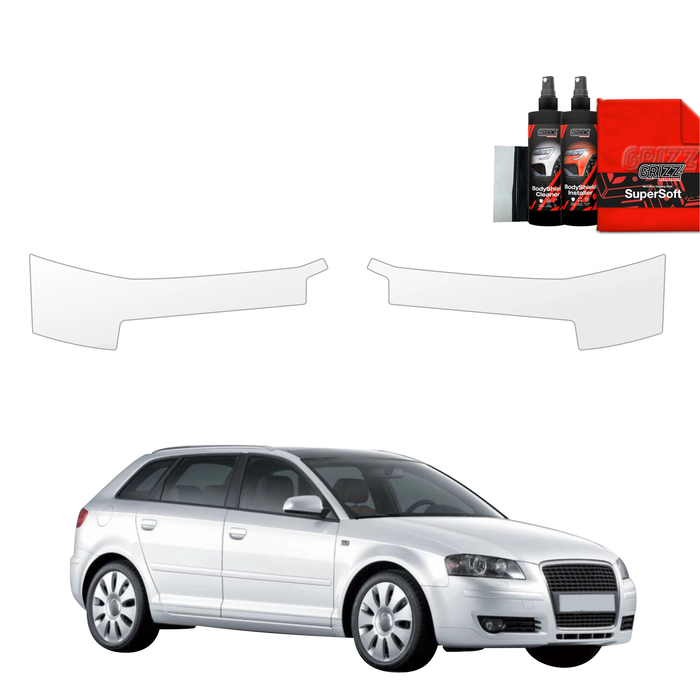 GrizzGlass BodyShield Door Sill Protection Film Audi A3 8P Hatchback 5D (2008-2012) [2in1] 