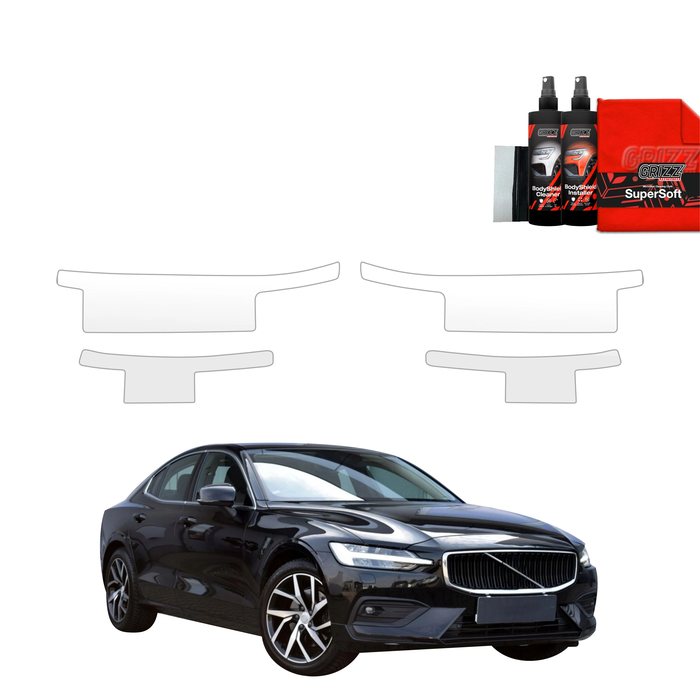 GrizzGlass BodyShield Door Sill Protection Film Volvo S60 3 Sedan 4D (2019-2024) [4in1]