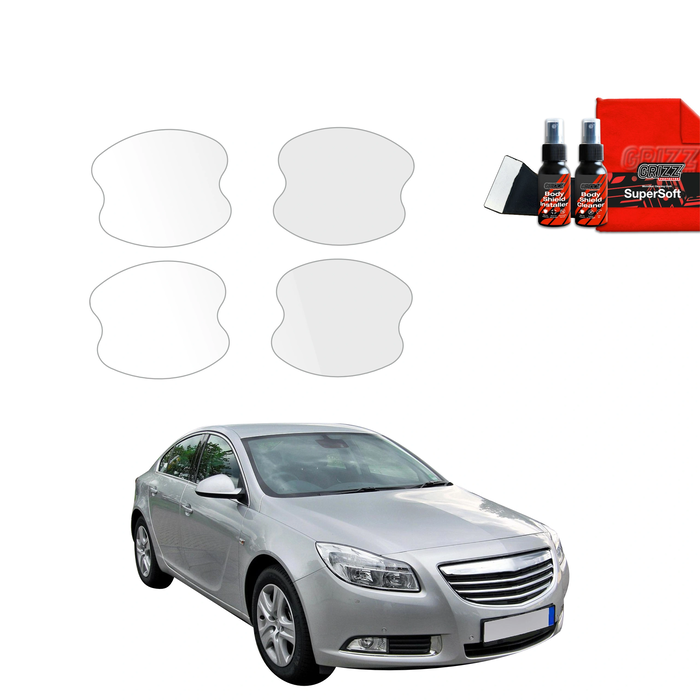 GrizzGlass BodyShield Protective Film For Door Handles Opel Insignia A Kombi 5D (2008-2013) [4in1]