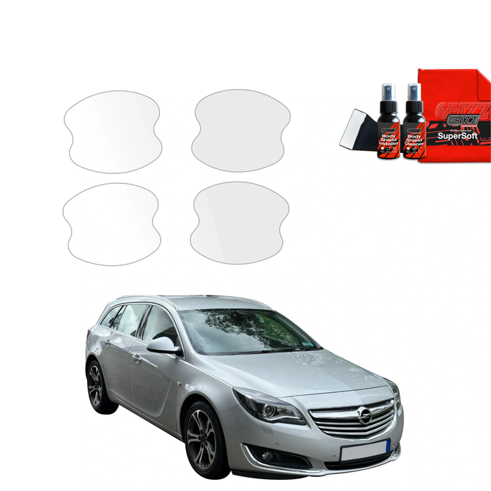 GrizzGlass BodyShield Protective Film For Door Handles Opel Insignia Kombi Facelifting (2013-2017) [4in1]