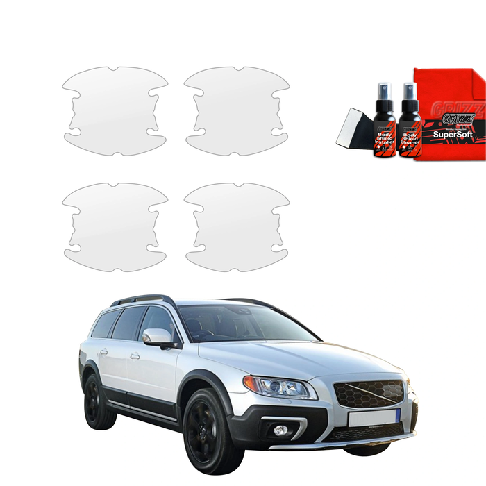GrizzGlass BodyShield Protective Film For Door Handles Volvo XC70 3 Kombi 5D (2013-2016) [4in1]