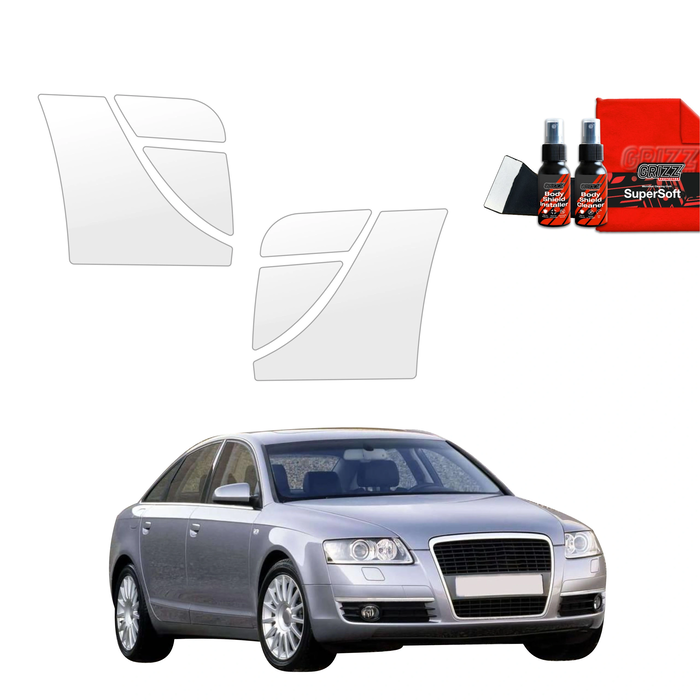 GrizzGlass BodyShield Wheel Arch Protection Film Audi A6 C6 Sedan 4D (2004-2008) [6in1]