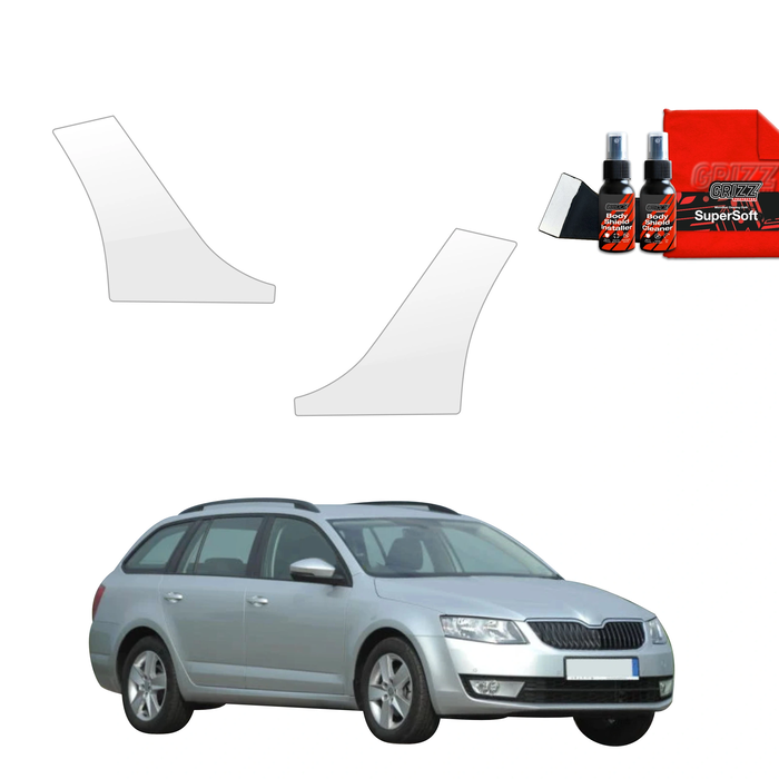 GrizzGlass BodyShield Wheel Arch Protection Film Skoda Octavia 3 Kombi 5D (2017-2020) [2in1] 