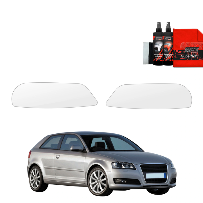 GrizzGlass BodyShield Lamp Protection Film Audi A3 8P Hatchback 3D Facelift (2008-2013) [2in1] 