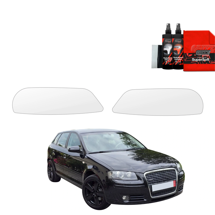 GrizzGlass BodyShield Lamp Protection Film Audi A3 8P Hatchback 5D (2003-2008) [2in1] 