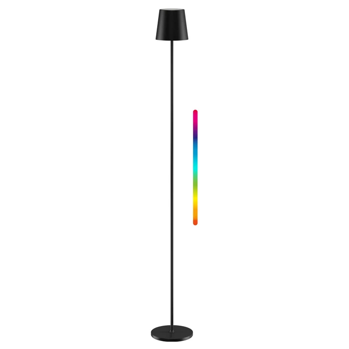 GOOBAY επιτραπέζιο φωτιστικό 76573 RGBW, dimmable, επαναφορτιζόμενο έως 122.3cm, μαύρο