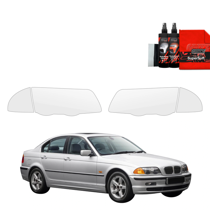 GrizzGlass BodyShield Lamp Protection Film BMW 3 E46 Sedan Pre-LCI (1998-2001) [4in1]