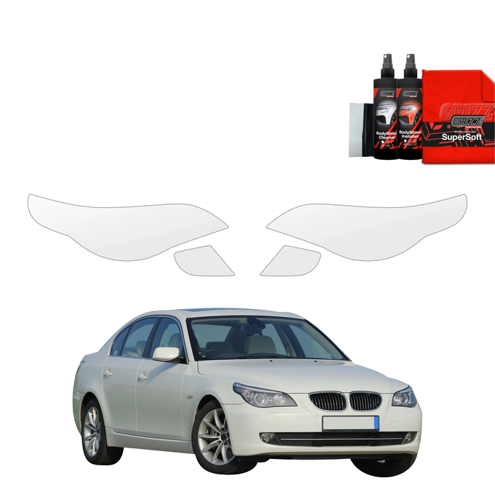 GrizzGlass BodyShield Lamp Protection Film BMW 5 E60 Sedan 4D (2007-2010) [4in1]