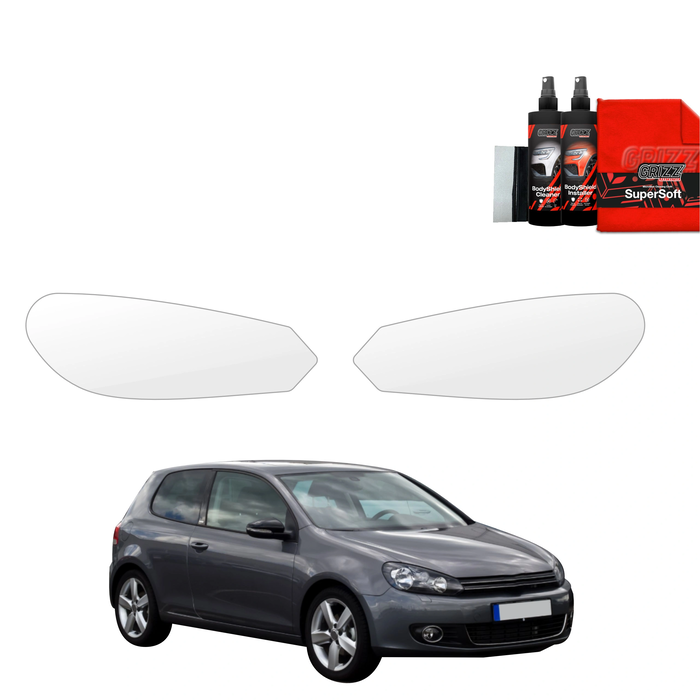 GrizzGlass BodyShield Lamp Protection Film Volkswagen Golf 6 Hatchback 3D (2008-2012) [2in1] 