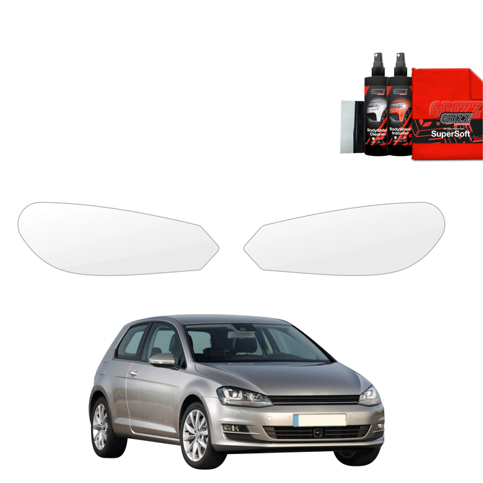 GrizzGlass BodyShield Lamp Protection Film Volkswagen Golf 7 Hatchback 3D (2013-2020) [2in1] 