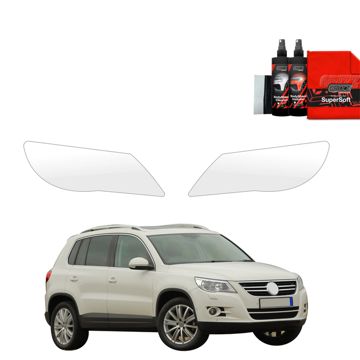 GrizzGlass BodyShield Lamp Protection Film Volkswagen Tiguan Kombi 5D (2007-2011) [2in1] 
