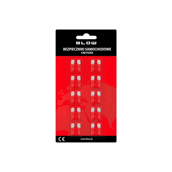 BLOW Mini Blade Car Fuses 10A - Pack of 10