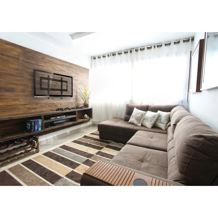 Βάση τοίχου τηλεόρασης Manhattan 461993, 60-100", Slim 32 mm, Μαύρη, 100 kg