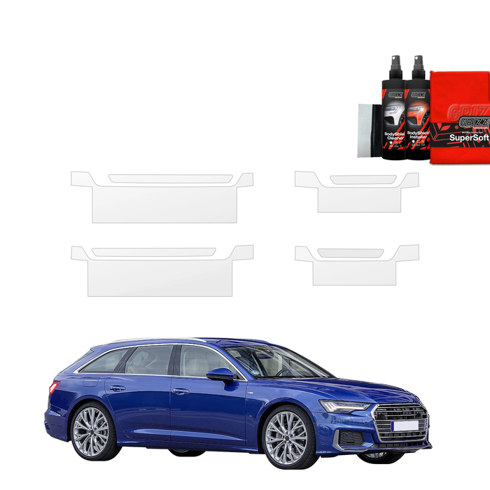 GrizzGlass BodyShield Door Sill Protection Film Audi A6 C8 Kombi (2018-2023) [4in1]