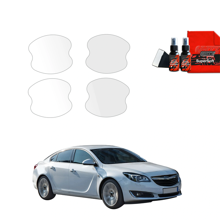 GrizzGlass BodyShield Protective Film For Door Handles Opel Insignia A Sedan Facelifting (2013-2017) [4in1]