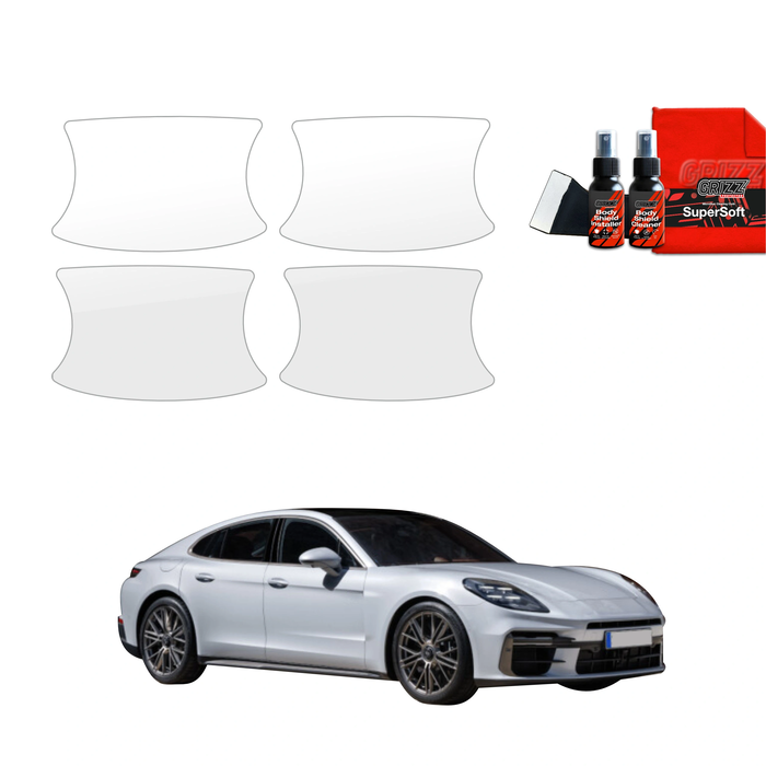 GrizzGlass BodyShield Protective Film For Door Handles Porsche Panamera 2 (2016-2024) [4in1]