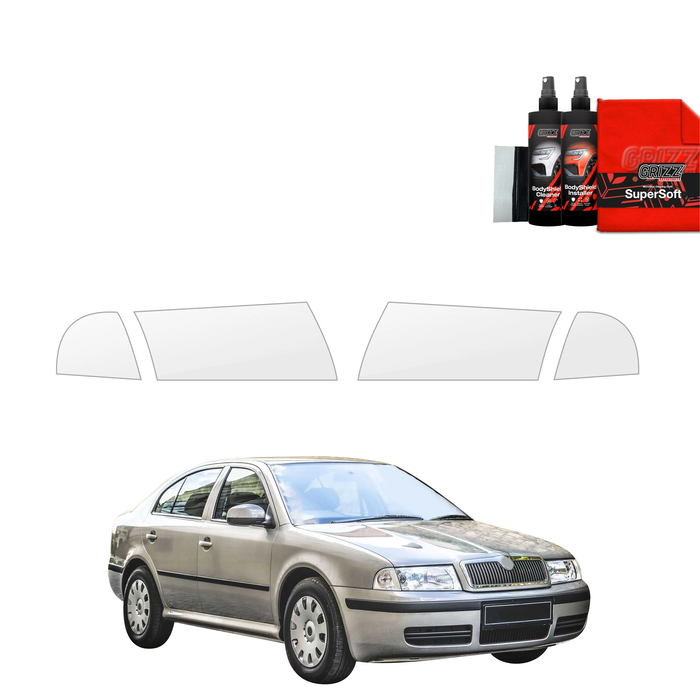 GrizzGlass BodyShield Lamp Protection Film Skoda Octavia (1996-2010) [4in1]