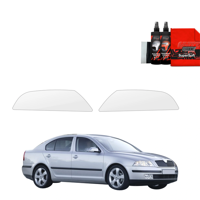 GrizzGlass BodyShield Lamp Protection Film Skoda Octavia 2 (2004-2008) [2in1] 