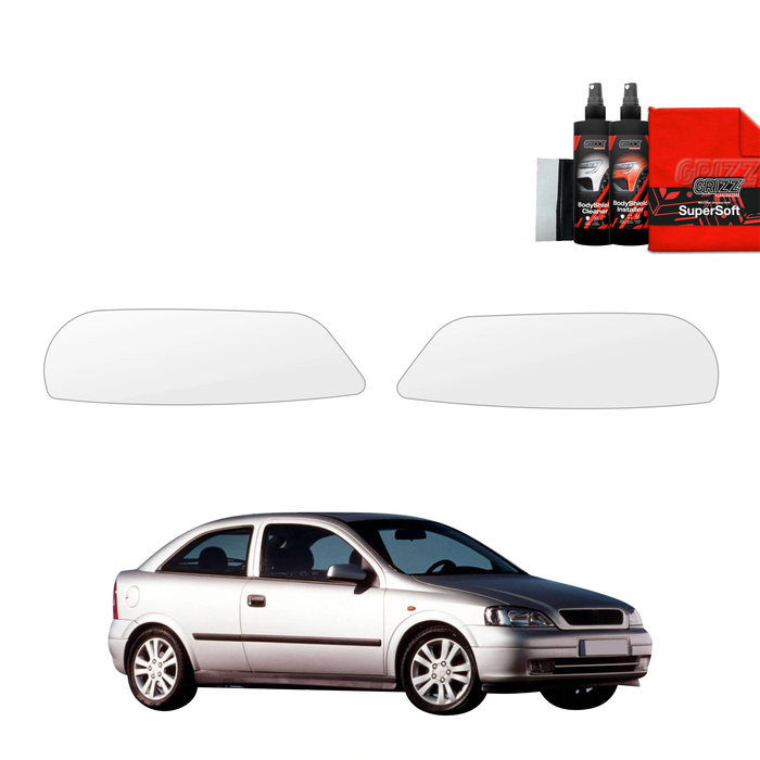 GrizzGlass BodyShield Lamp Protection Film Opel Astra G Hatchback 3D (1998-2009) [2in1] 