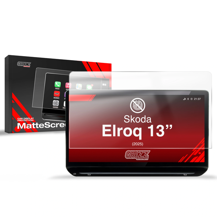 Matte GrizzGlass CarDisplay Protection Skoda Elroq 13" (2025-2026)