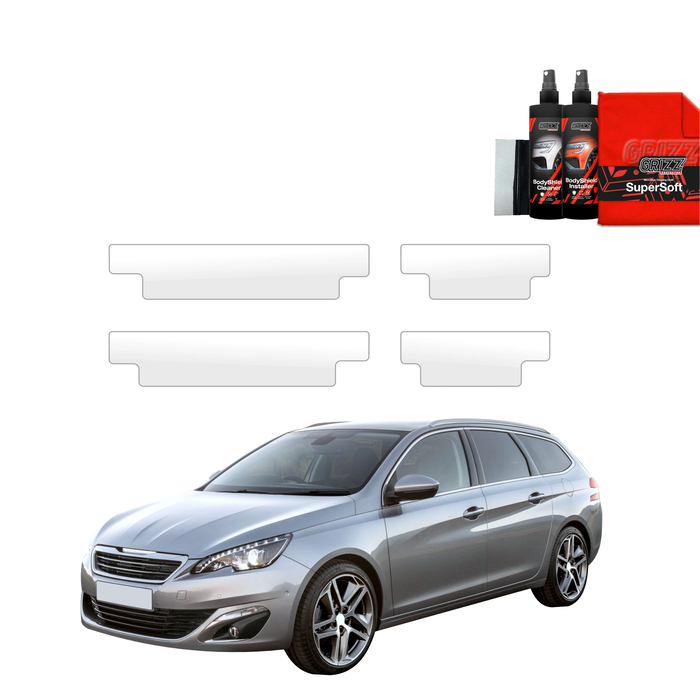 GrizzGlass BodyShield Door Sill Protection Film Peugeot 308 Kombi (2013-2021) [4in1]