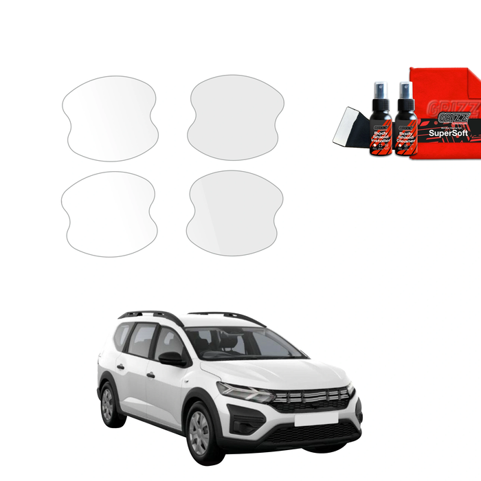 GrizzGlass BodyShield Protective Film For Door Handles Dacia Jogger (2022-2025) [4in1]