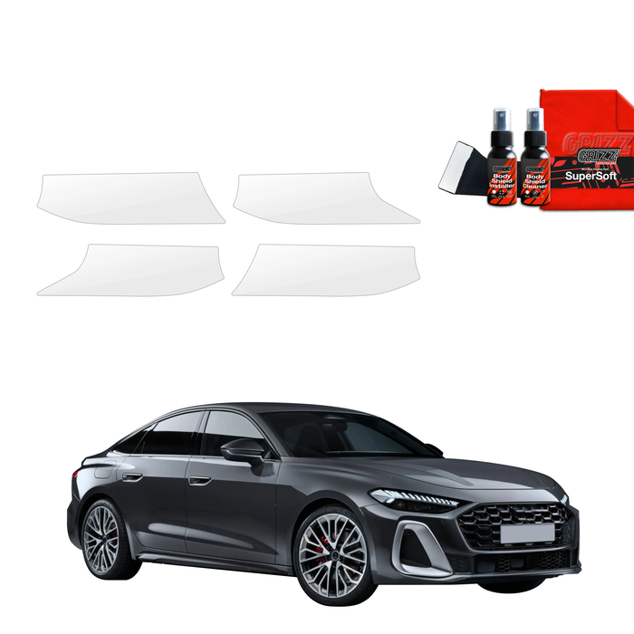 GrizzGlass BodyShield Protective Film For Door Handles Audi A5 B10 Avant (2025) [4in1]