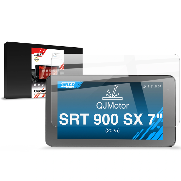 Ceramic GrizzGlass CarDisplay Protection QJMotor SRT 900 SX 7" (2025-2026)