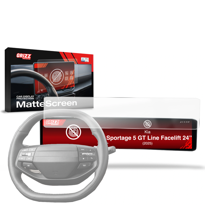 Matte GrizzGlass CarDisplay Protection Kia Sportage 5 GT Line Facelift 24" (2025-2026)