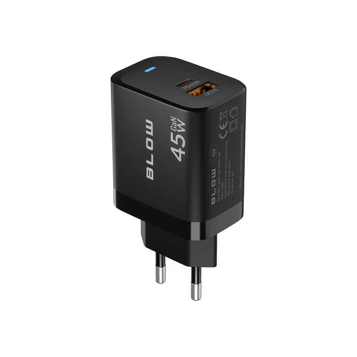 BLOW 45W GaN Charger USB-C + USB-A with Cable (DM-76-033)