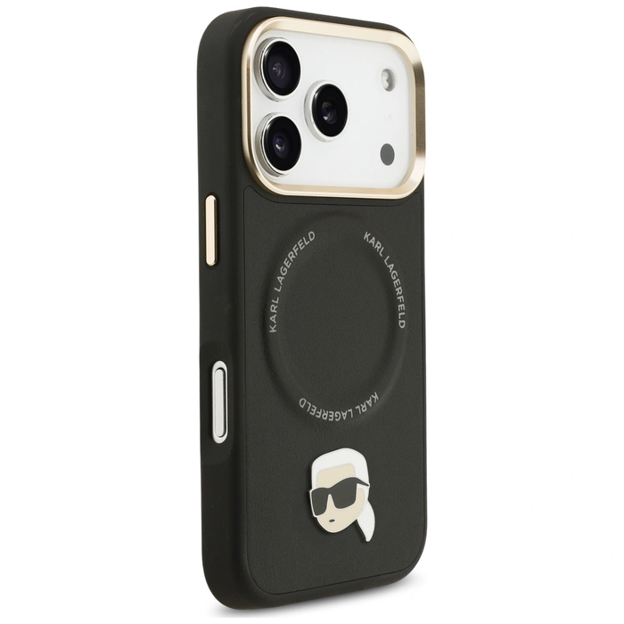 Karl Lagerfeld Big Strap Karl Metal Logo MagSafe Apple iPhone 17 Pro black
