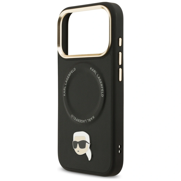 Karl Lagerfeld Big Strap Karl Metal Logo MagSafe Apple iPhone 17 Pro black