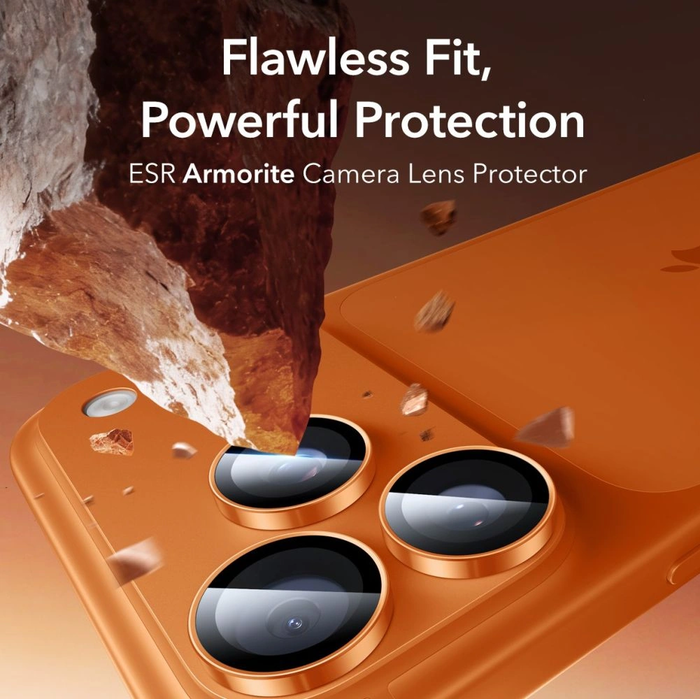 ESR Armorite Camera Protector Apple iPhone 14 Pro / Max / 15 Pro / Max / 16 Pro / Max / 17 Pro / Max Orange