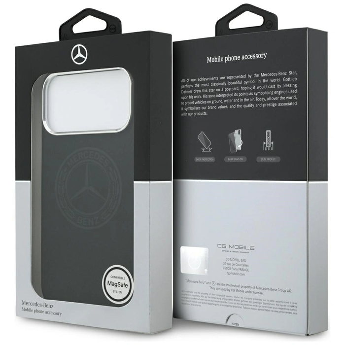 Mercedes Silicone Vintage Logo MagSafe Apple iPhone 17 Pro Max black