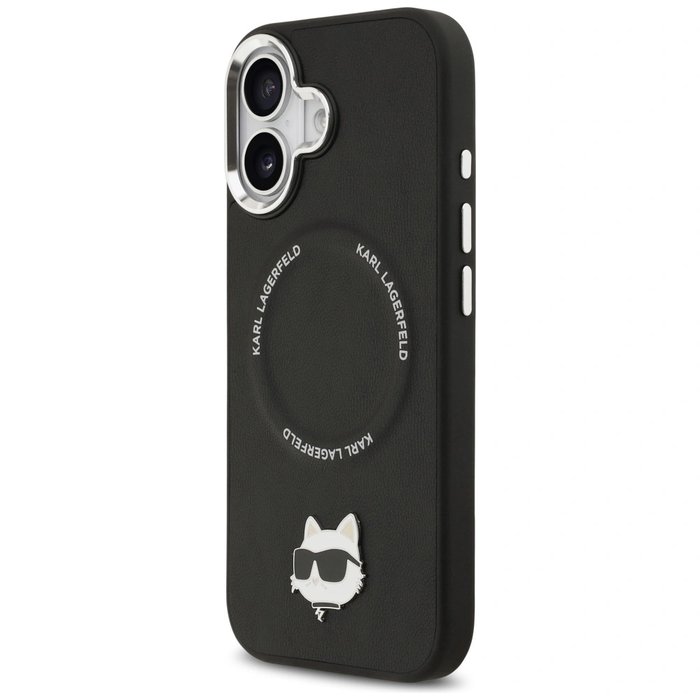 Karl Lagerfeld Choupette Pin MagSafe Apple iPhone 17 black