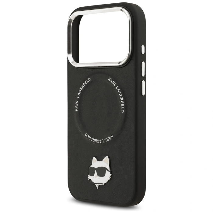 Karl Lagerfeld Choupette Pin MagSafe Apple iPhone 17 Pro Max black