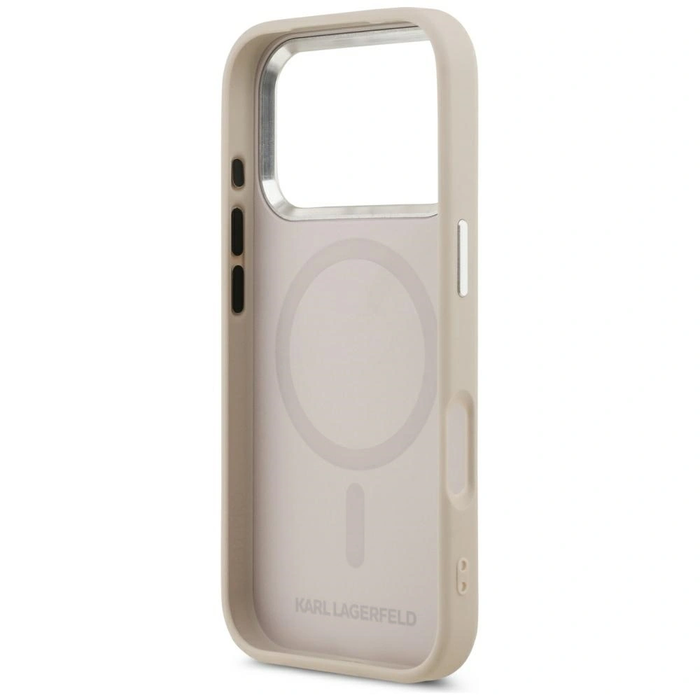 Karl Lagerfeld Choupette Pin MagSafe Apple iPhone 17 Pro pink
